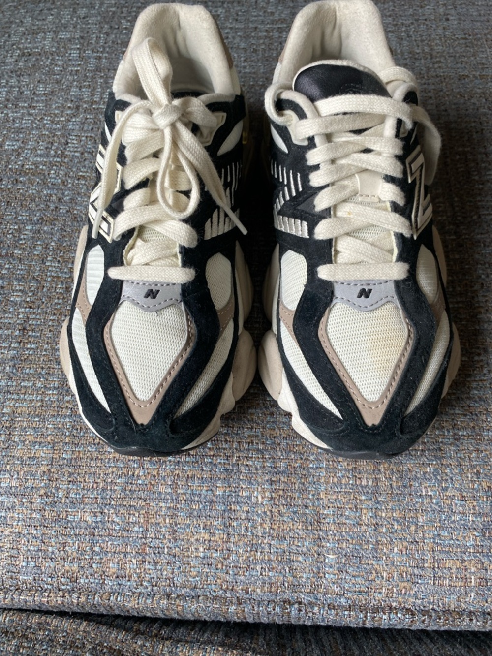 New Balance Black, Cream & Tan Wave Runner Sneakers